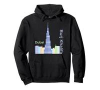 Burj Khalifa Rascacielos Dubái Emiratos Árabes Burj Khalifa Sudadera con Capucha