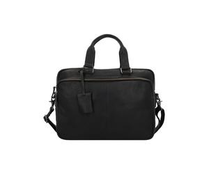 Burkely Antique Avery Maletín Piel natural 40 cm Compartimento para el portátil negro