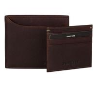 Burkely Cuero Monedero Antique Billfold Low CC Dark Brown marrón Oscuro