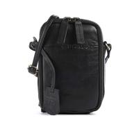 Burkely Natural Norah Bolsa para móvil negro, cuero, mujer