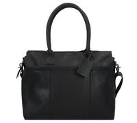Burkely Vintage Doris Bolso de hombro de cuero 39 cm Compartimento para portátil negro
