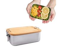 burkfeeg 850mi Fiambreras Comida Trabajo Acero Inoxidable Con Lunch Box Hermetica, Metálico Infantil Y Adulto, Fiambrera Acero Inoxidable, Sin Bpa, Oficina