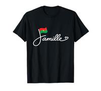 Burkina Faso Famille Burkinabe Bandera Familia Patrimonio Palabra Arte Camiseta