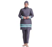 Burkini, traje de baño islámico para mujer y niña, bañador modesto musulmán, con Hijab, Mujeres Cómodo Elegante Musulmán Modeste Traje de Baño Completa Muslim Swimwear Burqini Burkini Tankini Cómodo