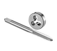 Burkit M2.5 x 0.45 grifo y matriz fijado a mano derecha, M2.5 x 0.45 rosca de máquina y matriz redonda