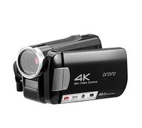 burko AC2 - Videocámara digital 4K (48 MP, 30 x zoom digital IR visión nocturna de 3,0 pulgadas, pantalla táctil IPS con batería, mando a distancia, funda de transporte)