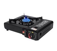 Burko Cassette Hornillo portátil al aire libre todo en uno doble 2900W gran potencia estufa magnética puede ser conectado al tanque alcane de gas estufa al aire libre