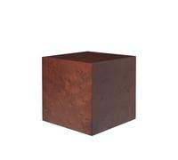 Burl Mesa Auxiliar Cubo Dark Stained Burl