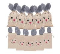 Burlap Bunny Bags, Easter Candy Bags, Bunny Favor Bags, Easter Egg Fillers, Party Bunny Bags, Burlap Easter Bags, Bunny Ear Bags, Wedding Favor Bags, Baby Shower Bags, Easter Hunt Bags,Burlap Bunny Fa