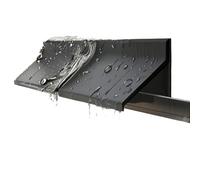Burleta para el borde exterior de ventanas, Burlete de Goma Adhesivo Negro for Ventanas, 1,5 M, 45/55 mm(55MM(2.16IN))