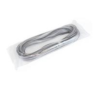 EMUCA Burlete Adhesivo con Cepillo de Altura 17mm, guardapolvo Adhesivo para Puertas y Ventanas, Rollo de 10m, Gris