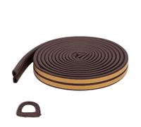 Burlete Adhesivo Tira De Sellado De Silicona Autoadhesiva Para Puertas Y Ventanas Antirrobo Insonorizada A Prueba De Viento Y Polvo Tipo D 9 X 6mm Marrón 3M X 2