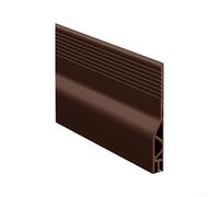 Burlete autoadhesivo de TPE para puerta, 100 cm, resistente al viento y reductor de ruido para el hogar u oficina, sello flexible para huecos (marrón)