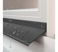 Burlete Autoadhesivo Impermeable para Ventanas, 5,5 cm de Ancho x 2,5 m de Largo, para Interiores y Exteriores, Aislante térmico de Alta cil instalación, Sellado hermético.