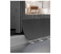 Burlete Autoadhesivo para Ventanas y Puertas, Protector de Lluvia de Goma Negra, para Uso Interior/Exterior, Longitud de 1 a 5 m, Ancho de 4,5 a 5,5 cm, Sellado Impermeable para un aislamien