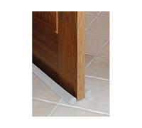 Burlete para Puerta de Doble Rollo Blanco de 95cm y fácil de Poner y Quitar válido para Todo Tipo de Suelos sin Adhesivo ni Tornillos y facil de Cortar.