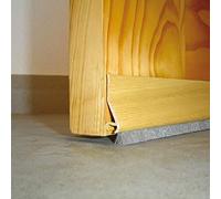 BURLETE BAJO PUERTA ADHESIVO CEPILLO BURCASA 094CM ROBLE 127320 ALUMINIO