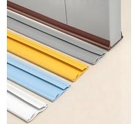 Burlete bajo puerta aislante de doble,Se puede cortar a medida -96cm Protección de doble cara contra corrientes de aire,Tira flexible de sellado para la parte inferiorde la puerta Material de PVC