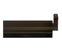 Burlete bajo puerta basculante de aluminio 93cm (Bronce) aislante de labio de caucho flexible,Instalación interior y exterior mediante tornllos a la placa base