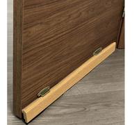 Burlete bajo puerta basculante de madera (ROBLE) aislante de paño muy resistente,Instalación mediante tornillos y bisagra 81,5cm