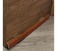 Burlete bajo Puerta basculante de Madera (SAPELI) Aislante de paño Muy Resistente,Instalación Mediante Tornillos y bisagra 91,5cm