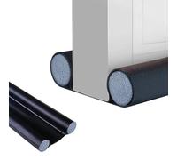 Burlete Bajo Puerta. Burlete Doble para Puertas y Ventanas, de Polipiel, Ajustable Entre 32-94cm. Aislamiento Acústico, Reductor Frio/Calor, Bloqueo de Viento, Luz, Polvo, Insectos.