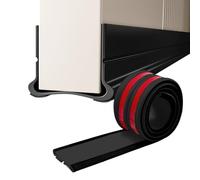 Burlete Bajo Puerta Exterior, Junta de Puerta Insonorizante Inferior Autoadhesiva, Aplicable para Múltiples Áreas Dentro del Hogar (Negro)