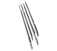 burlete coche Compatible Con Para LX450 1990-1998 Embellecedores Ventanas Burletes Puertas Sellos Vidrio Correa OEM 75710-60021(Chrome)