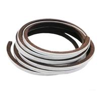 Burlete de 10 m para puertas estándar, resistente a la intemperie, sellado hermético para control de clima (marrón, 10 m)