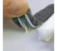 Burlete de 10 m para puertas estándar, resistente a la intemperie, sellado hermético para control de clima (gris, 10 m)