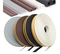 Burlete de 10M for puerta, tira goma for casa, sello espuma, sellado for ventana debajo la y para Apartamentos, Casas(Brown,2mm)