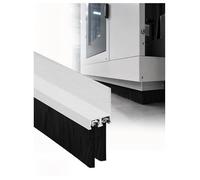 Burlete De Cepillo Tipo H Doble Row, Tira De Cepillo Con Cerdas De Nailon Y Soporte De Aluminio, Para Puertas, Armarios, Garaje, Taller Y Máquinas(70 mm)