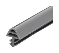 Burlete de madera para puerta, burlete de silicona para aislamiento acústico y reducción de ruido, burlete de puerta con ranura en la puerta, relleno de barrera de humedad 5 m (R)