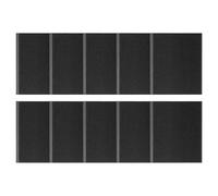 Burlete de puerta para aislamiento de ventana de esquina, 10 piezas de cinta de sellado de 1.65 x 1.97 x 0.2 pulgadas con función adhesiva, tope de corriente, tira de puerta con construcción flexible
