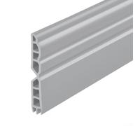 Burlete de puerta TPE extragrueso, tira insonorizada para puertas interiores, burlete con respaldo, bloqueador de viento para puertas corredizas de vidrio y madera, tapón de corrientes de aire (gris)