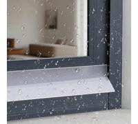 Burlete de Ventana Autoadhesivo Impermeable, Window Weather Bar & Rain Deflector: Waterproof, Snug Fit, Blocks Water Intrusion(6cm*5m)