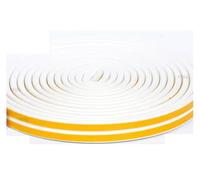 Burlete for ventana DIEP de 5 m/10 m, autoadhesivo, acústico, de espuma de goma, cinta de sellado, resistente al viento, aislante, for puerta(White,10M_D)