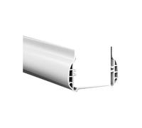 Burlete funcional de PVC diseñado para proporcionar un rendimiento duradero en puertas (blanco)