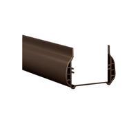 Burlete funcional de PVC diseñado para proporcionar un rendimiento duradero en puertas (marrón)