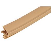 Burlete Gedotec para puertas de habitaciones S 6577a | 1 rollo - Junta para marcos de puertas | Longitud: 25 m | Ancho del rebajo: 12 mm | Junta para puertas de plástico TPE blando PVC negro