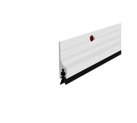 Burlete Inferior de Puerta de Metal, Barrera de Aluminio contra Ratones y Corrientes de Aire, Sellado contra Polvo, Excludor de Corrientes Bajo la Puerta, Tira de Sellado para Puertas (Blanco1, 100