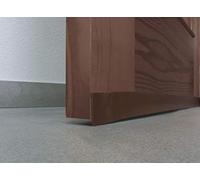 Burlete para Puerta de PVC expandido Flexible Marron de 1 Metro. Fijación Adhesiva de Doble Cara Resistente.