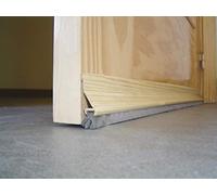 Burlete para Puerta de PVC Pino de 93,5cm y Fleco de 12mm. Fijación Adhesiva de Doble Cara Resistente.
