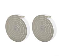 Burlete para ventana, 2 tiras de sellado de espuma, autoadhesivo, relleno de huecos, cinta aislante insonorizante, umbral de puerta (gris)