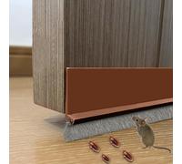 Burlete Puerta Entrada, 100cm Autoadhesivo Burlete Ventana, Cepillo de Burlete Puerta Exterior con Cepillo, Puede Cortar a Medida, para Aislamiento Térmico y Acústico, Antipolvo Antiinsectos