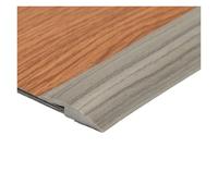 Burlete Puerta Entrada 1pcs 5mm Floor Transition Strip Self-Adhesive Waterproof PVC Cuttable Wear-resistant Sealing Carpet To Tile Floor Door(Gray wood grain)