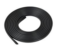 Burlete Puerta Entrada, 3m Perfil de Protección de Bordes, Junta Goma Ventana Aluminio, Protección de Bordes en Forma de U de Goma, para Coches, Electrodomésticos, Puertas de Cristal, Negro