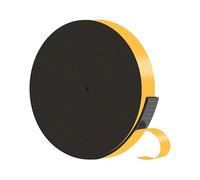 Burlete Puerta Entrada,Burlete Puerta,Tira de Sellado CR de Alta Densidad,Aislante Termico Ventanas(Negra,25mm x 1.5mm x 10M)