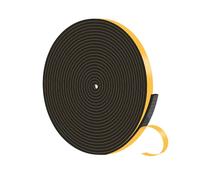 Burlete Puerta Entrada,Burlete Puerta,Tira de Sellado CR de Alta Densidad,Aislante Termico Ventanas(Negra,9mm x 3mm x 3M)