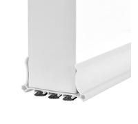 Burlete Puerta Entrada con Fieltro, 98 cm x 5cm- Autoadhesivo para Burlete de Puerta, Ajustable Burlete Puerta Exterior para Aislamiento Acústico, Antiviento y Antipolvo (Blanco, 98cm)